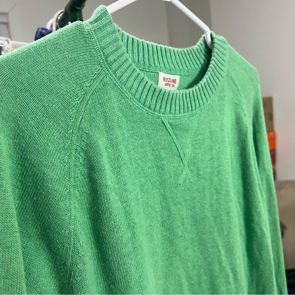 !SOLD! MOSSIMO Green Chunky Ribbed Sweater Long Sleeve Shirt Men size Medium - Picture 8 of 9